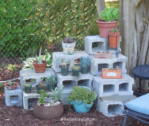 A Plant Stand Made Out of Concrete