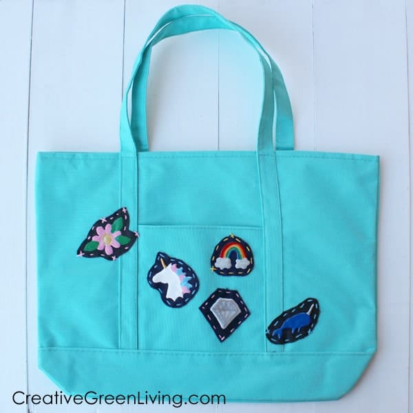 Add Patches to the Tote Bag