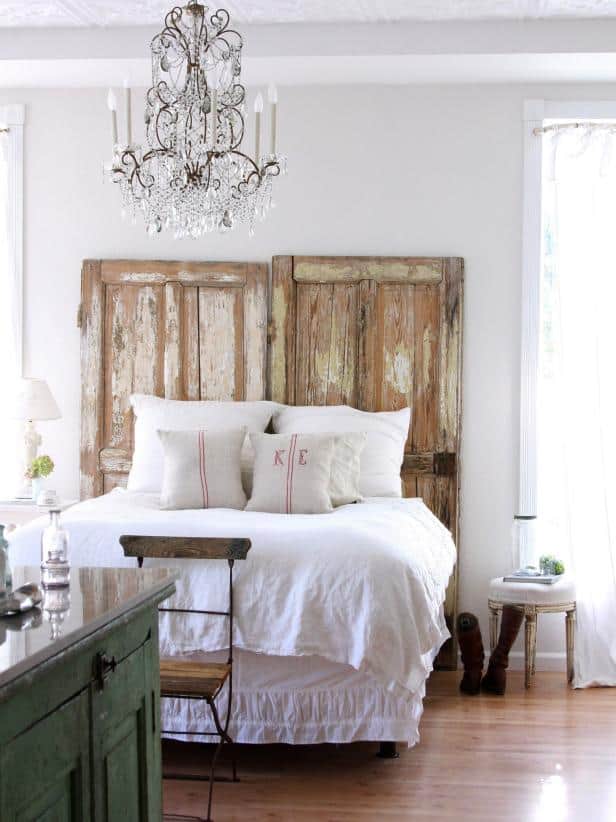 Adorable Rustic Door Headboard