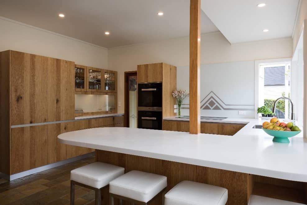 Art Deco-Inspired Kitchen Peninsula