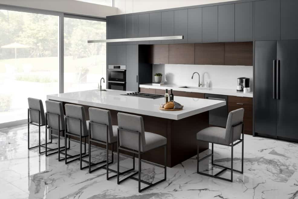 Black Gray Kitchen Cabinet