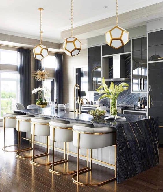 Black and Gold Kitchen Decor