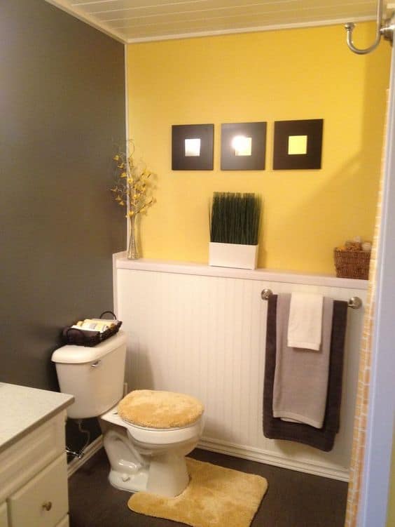 Bright Color Best Basement Bathroom Ideas