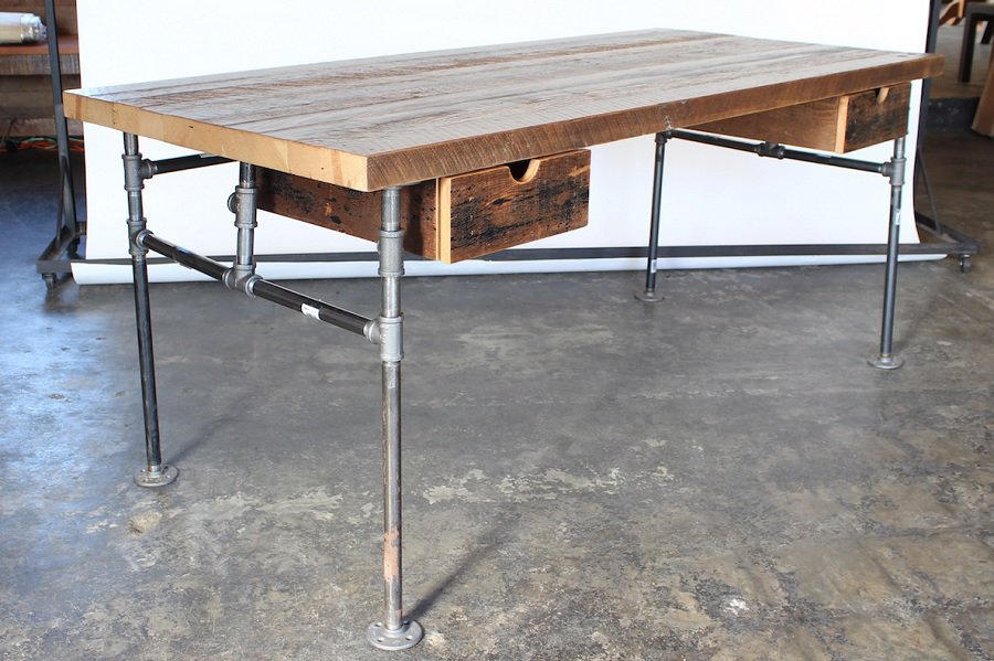 Built-In Pipe Desk