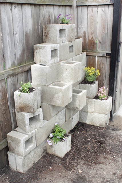 Cinder Block Planters