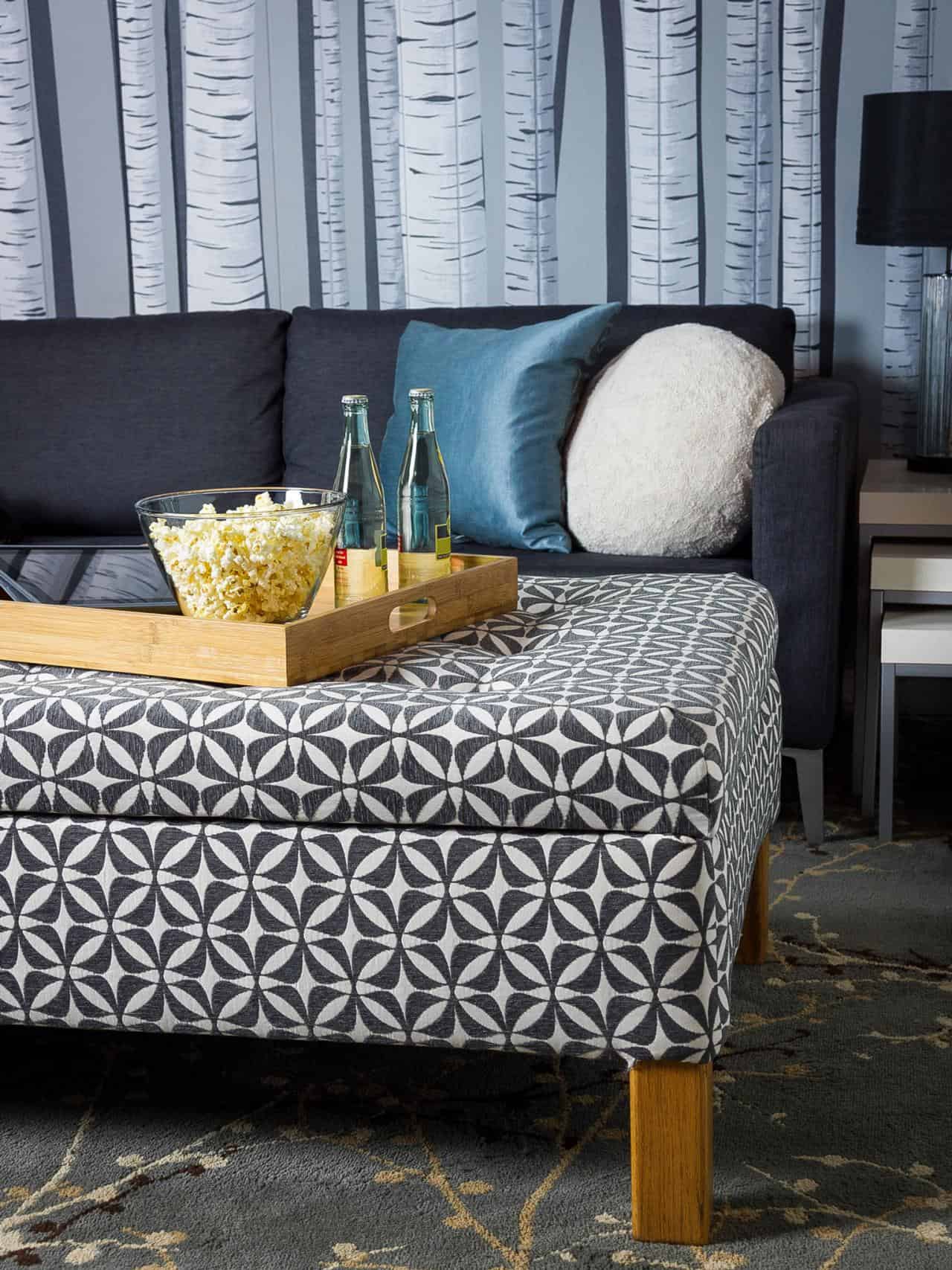 Console Table Into Storage Ottoman