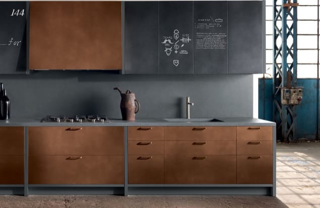 Copper Kitchen Cabinet