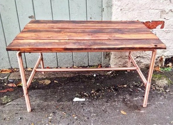 Copper Pipe Desk