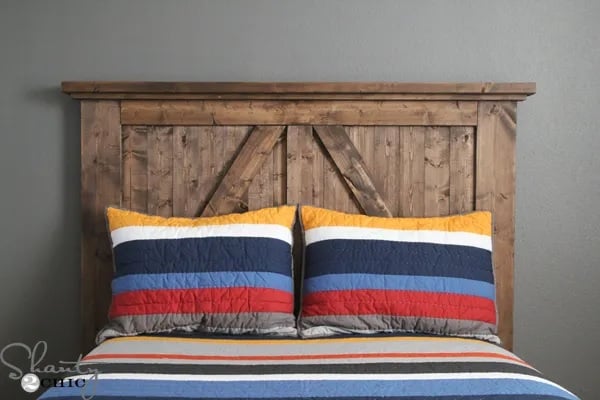DIY Barn Door Headboard Plan