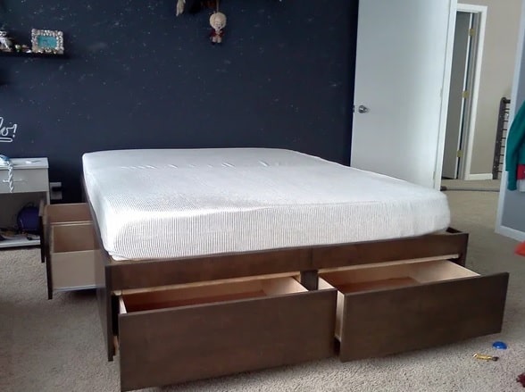 DIY Bed Frame with drawer