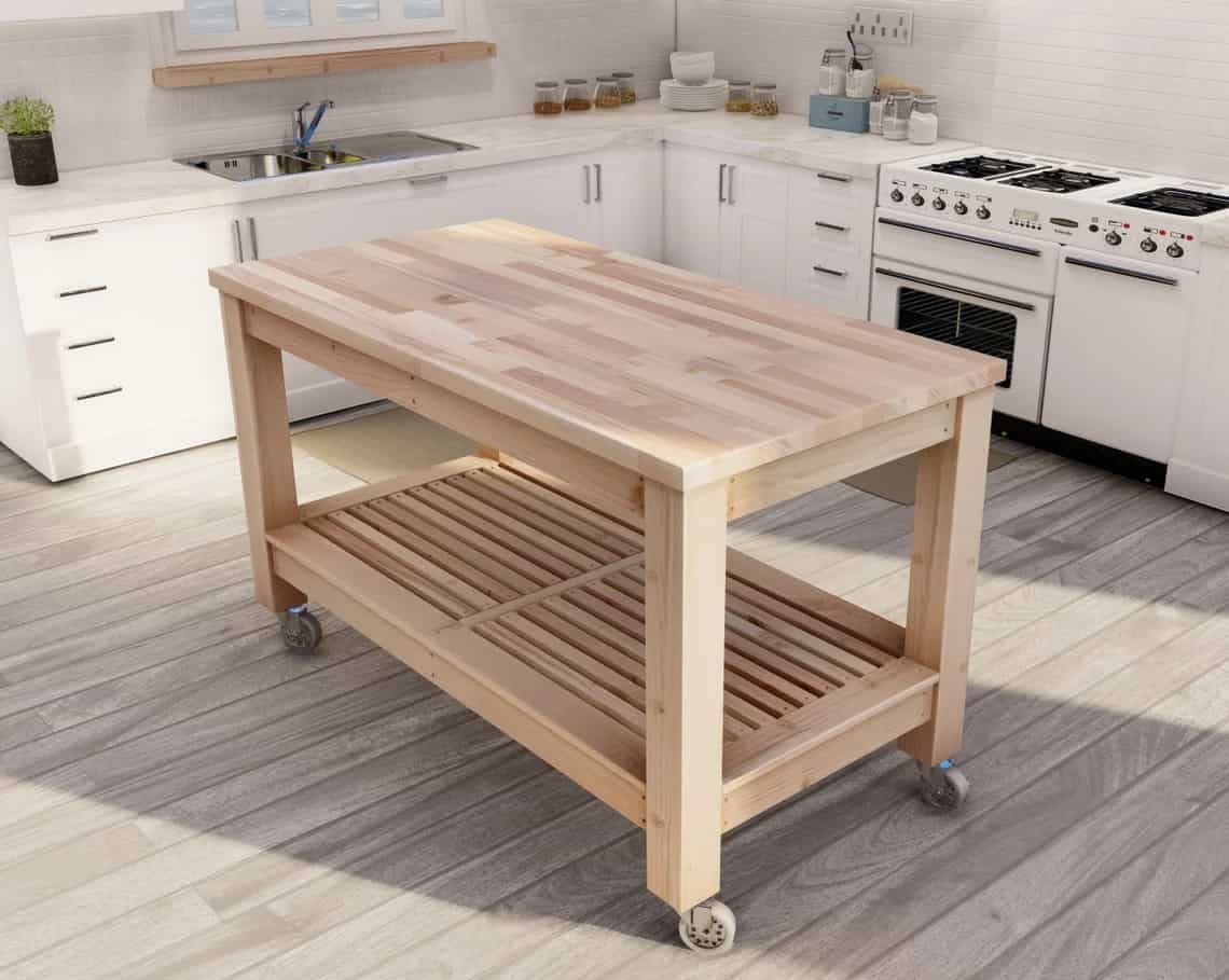 DIY Butcher Block Island Top