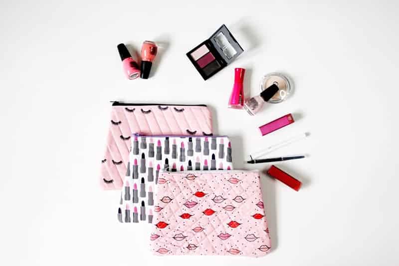 DIY Easy Quilted Makeup Bag