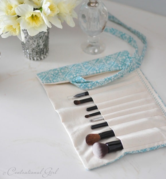 DIY Fabric Brush holder