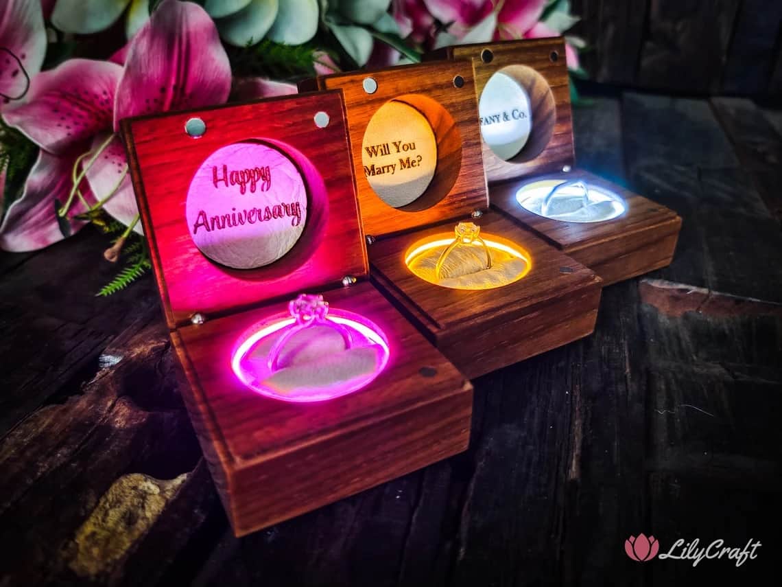 DIY Illuminated Ring Box