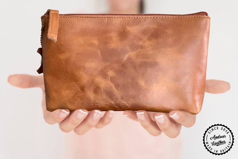 DIY Leather Makeup Bag for Biker