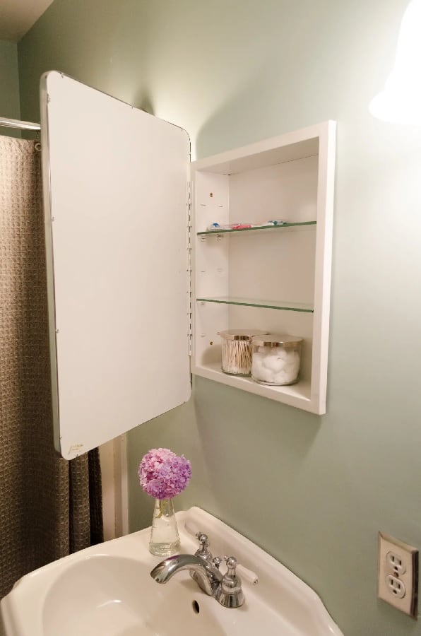 DIY Recessed Medicine Cabinet