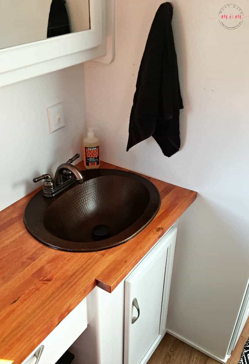 DIY Reclaimed Wood and Copper Countertops
