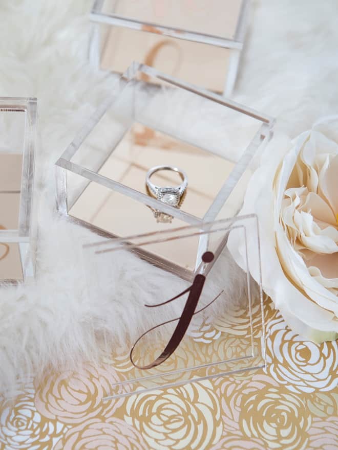 DIY Ring Box with Copper Monogram