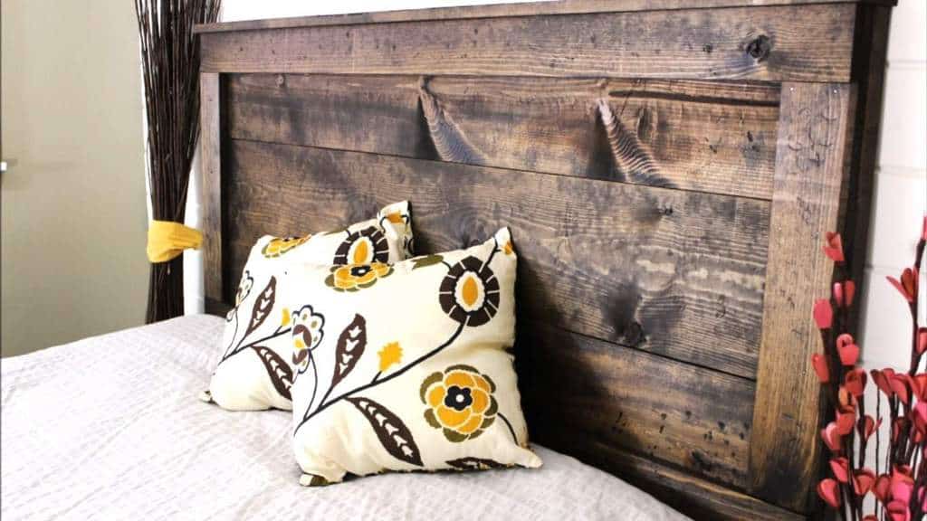 DIY Rustic Wood Headboard Plan