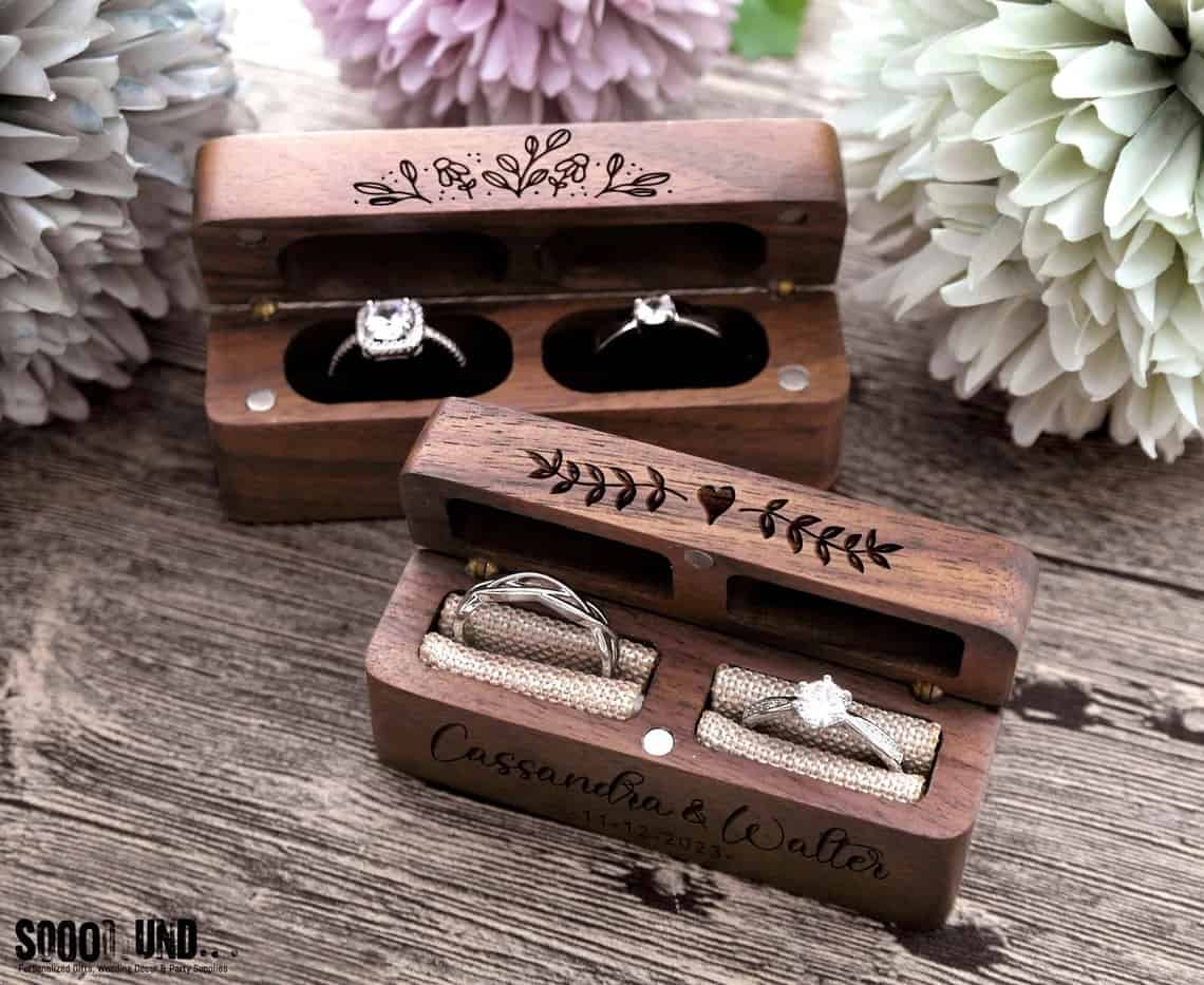 DIY Rustic Wood Ring Box