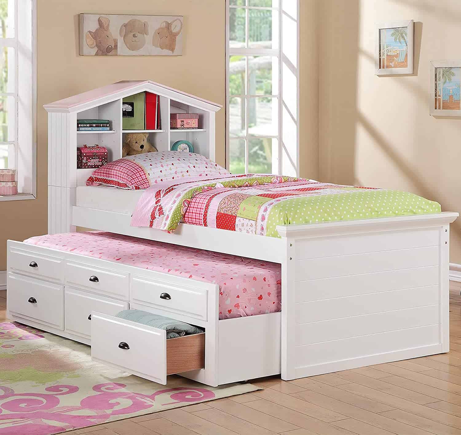 DIY Trundle Bed with Drawers