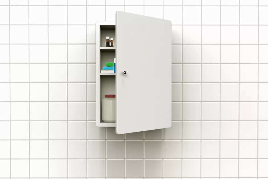 DIY Wall Mounted Medicine Cabinet