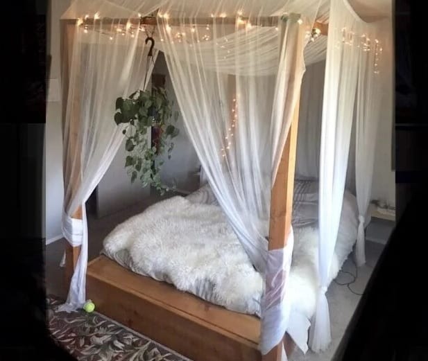 DIY canopy Bed Frame
