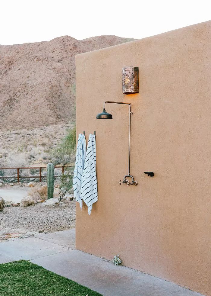 DIY desert Outdoor Shower Plans