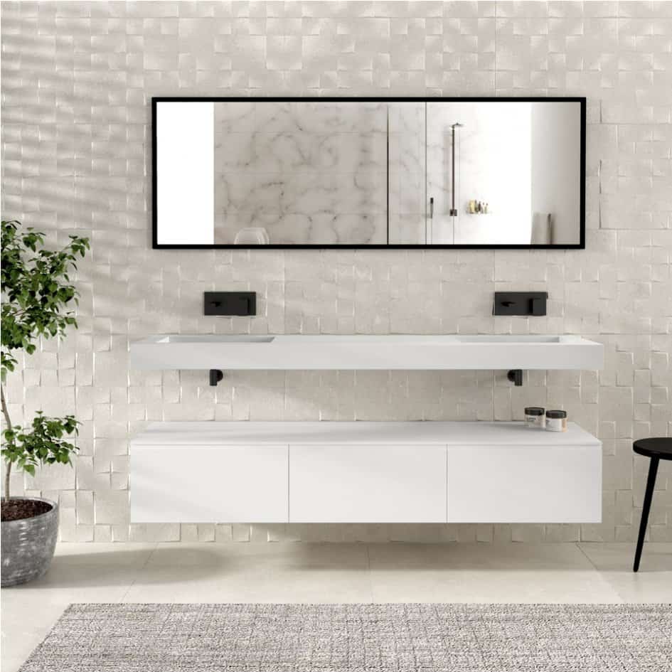 DIY simple Bathroom Cabinet MDF Board