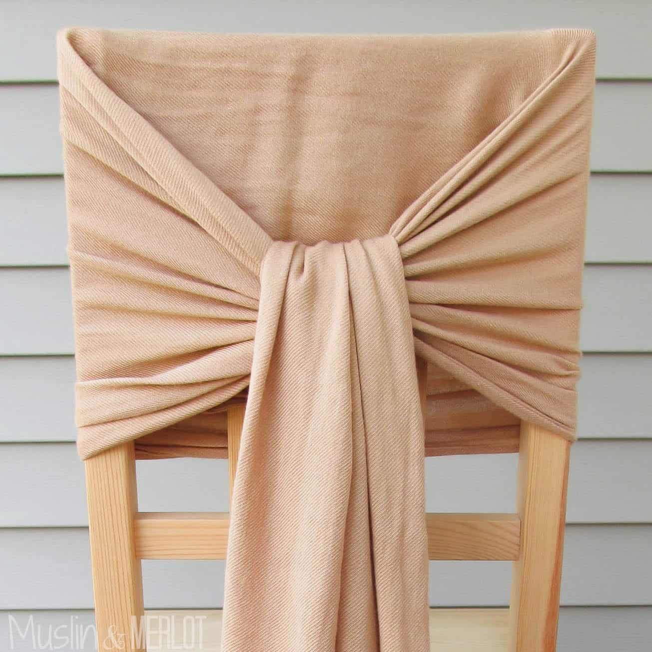 Drape a copper scarf over your kitchen chairs