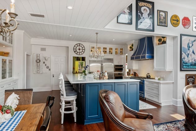 Eclectic Kitchen Peninsula