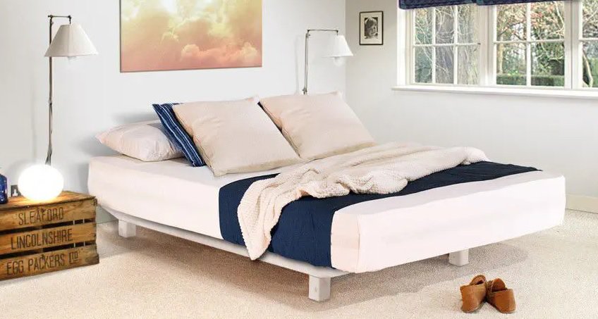 Floating Bed Frame for Small Spaces