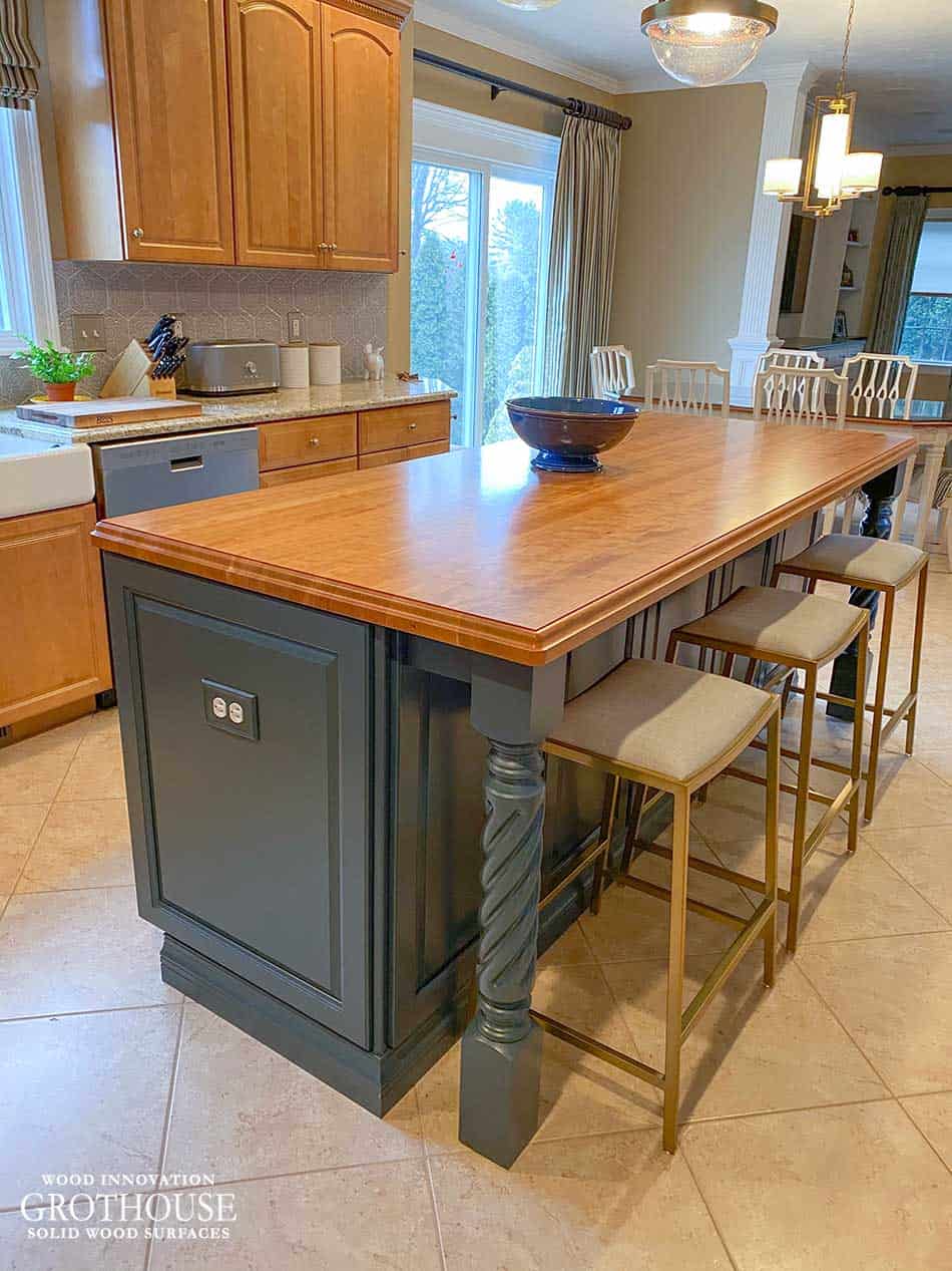 Kitchen Island with Storage and Seating