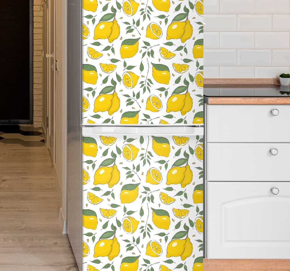 Lemon Decal on Refrigerator