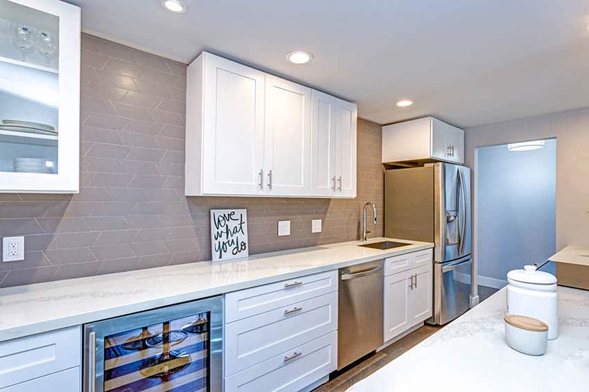 Marble Countertop Basement Kitchen