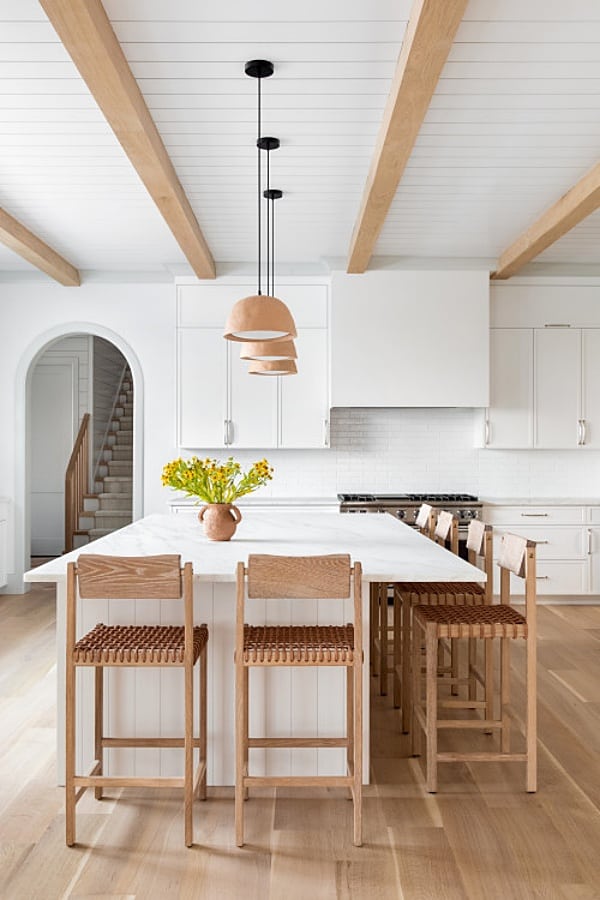 Minimalist Wood Kitchen Ceiling