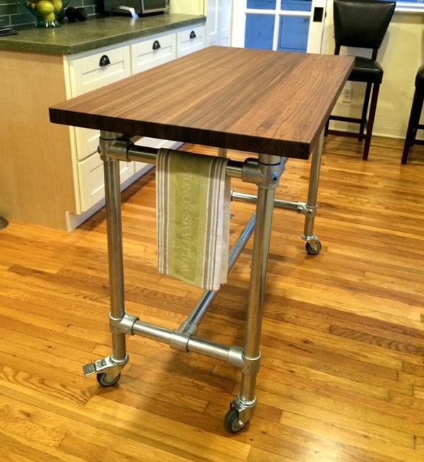 Mobile Kitchen Island with Wheels