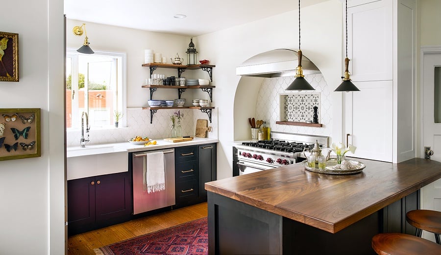 Moroccan-Inspired Kitchen Peninsula