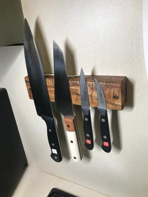 Old Wood Pallet Knife Block