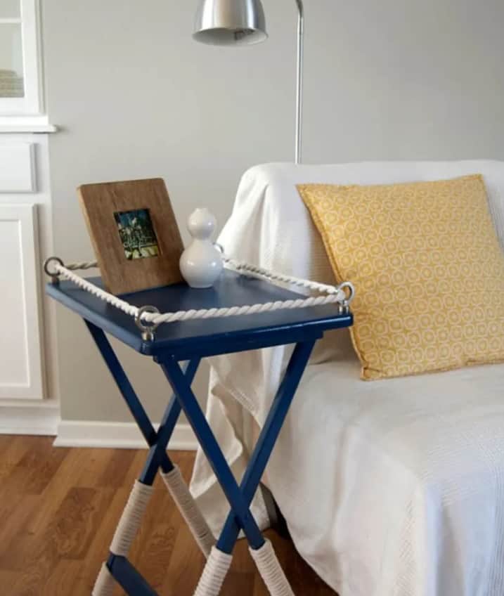 Painted DIY Small Folding Table