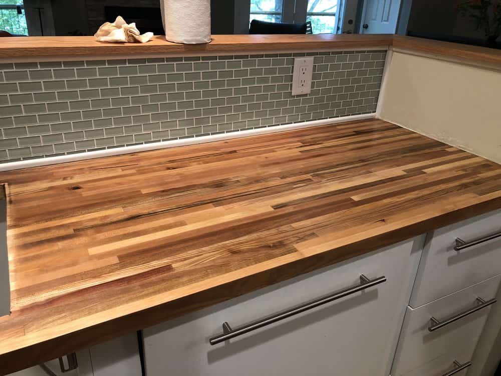 Refinishing the Old Butcher Block Countertop