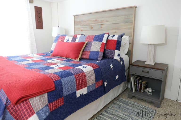 Rustic Shiplap Headboard