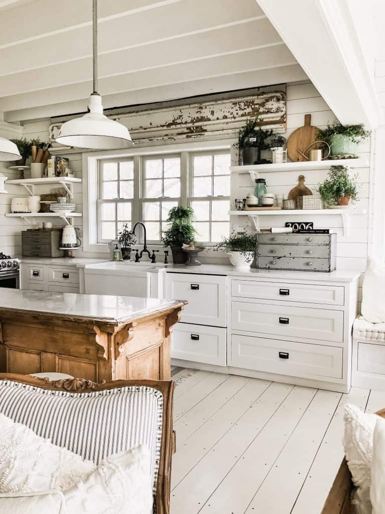 Shabby Chic Cabin Kitchen