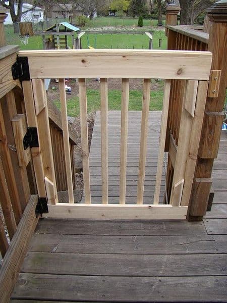 17 DIY Deck Gate Plans That Will Make Your Life Easier