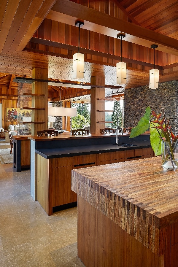 Tropical Paradise Kitchen Peninsula