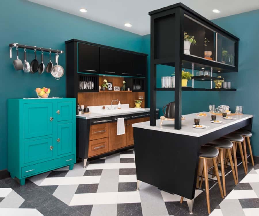 Two-Tone Kitchen Cabinet