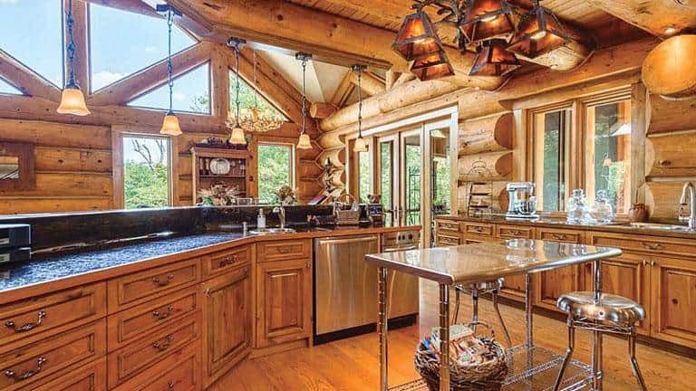 Unique Lighting Cabin Kitchen