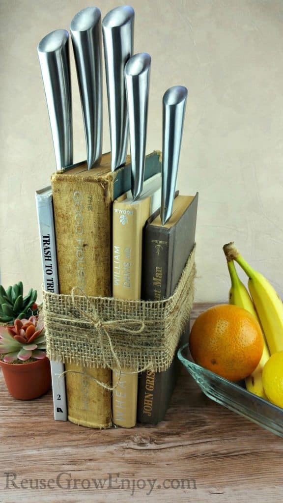 Upcycle an Old Books Into a Knife Block