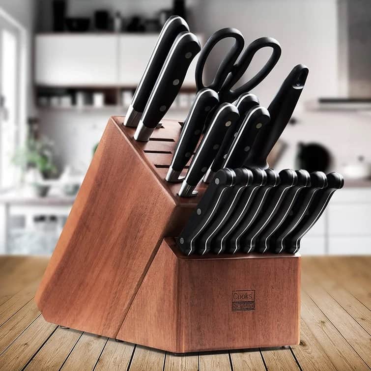 Use a utensil holder as a knife block