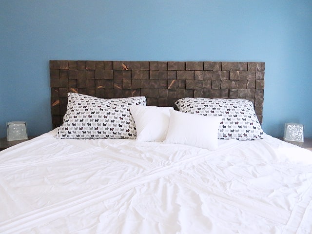 Wooden Blocks Headboard Plan
